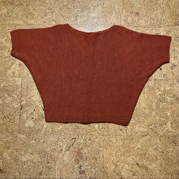 Italian Made Wool Mohair Dolman Short Sleeve Sweater Sz M - Picture 7 of 10